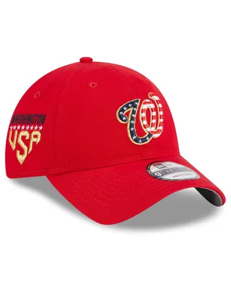 Women's New Era Red Washington Nationals 2023 Fourth of July 9TWENTY Adjustable Hat