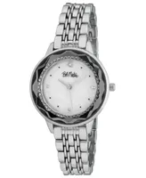 Bob Mackie Unisex Quartz Silver-Tone Alloy Watch 34mm