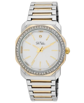 Bob Mackie Unisex Quartz Two-Tone Alloy Watch 40mm - Two