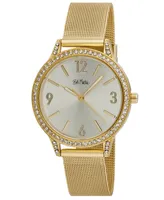 Bob Mackie Unisex Quartz Gold-Tone Alloy Watch 37mm