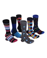 Men's Bold Designer Dress Socks 6 Pack