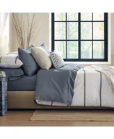 Nate Home by Nate Berkus Printed Shapes 3 Piece Comforter Set - Full/Queen, Navy