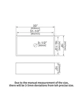 33 Farmhouse Sink - 33 Inch Kitchen Sink Undermount Single Bowl Apron