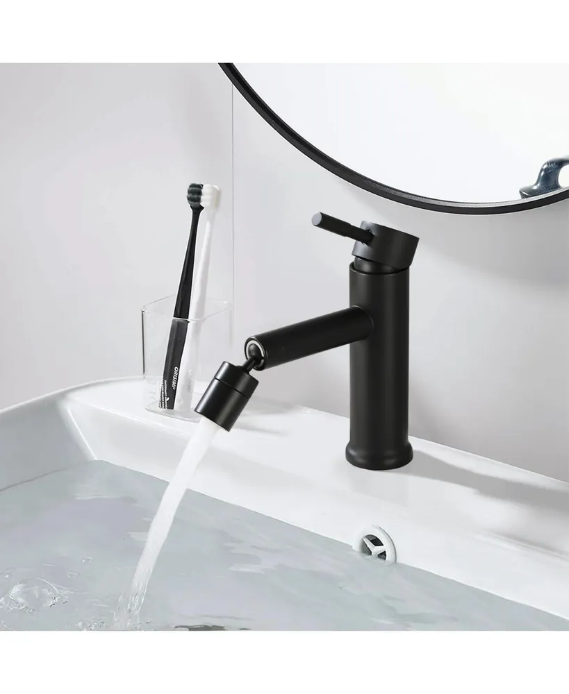 Streamdale Furniture Matte Bathroom Faucet For 2 Mode Faucet For Bathroom Sink With 360 Rotating Aerator