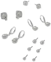 Anne Klein Pave Crystal Drop Earrings