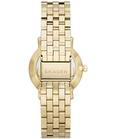 Skagen Women's Kuppel Lille Quartz Three Hand Gold-Tone Stainless Steel Watch, 32mm