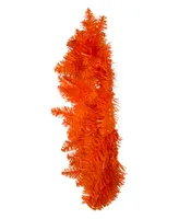 Kurt Adler 18" Unlit Orange Wreath