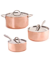 BergHOFF Vintage-Like Tri-Ply Polished Copper 6 Piece Cookware Set