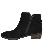 Bella Vita Women's Dora Side Buckle Inside Zip Ankle Booties