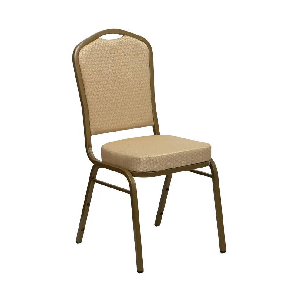 Emma+Oliver Crown Back Stacking Banquet Dining Chair