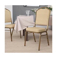 Crown Back Stacking Banquet Dining Chair