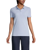 Lands' End Women's Short Sleeve Feminine Fit Mesh Polo Shirt