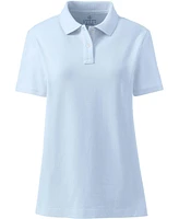 Lands' End Women's Short Sleeve Feminine Fit Mesh Polo Shirt