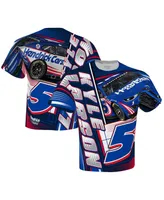 Men's Hendrick Motorsports Team Collection White Kyle Larson HendrickCars.com Sublimated Dynamic Total Print T-shirt