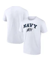 Men's Fanatics White Navy Midshipmen Campus T-shirt