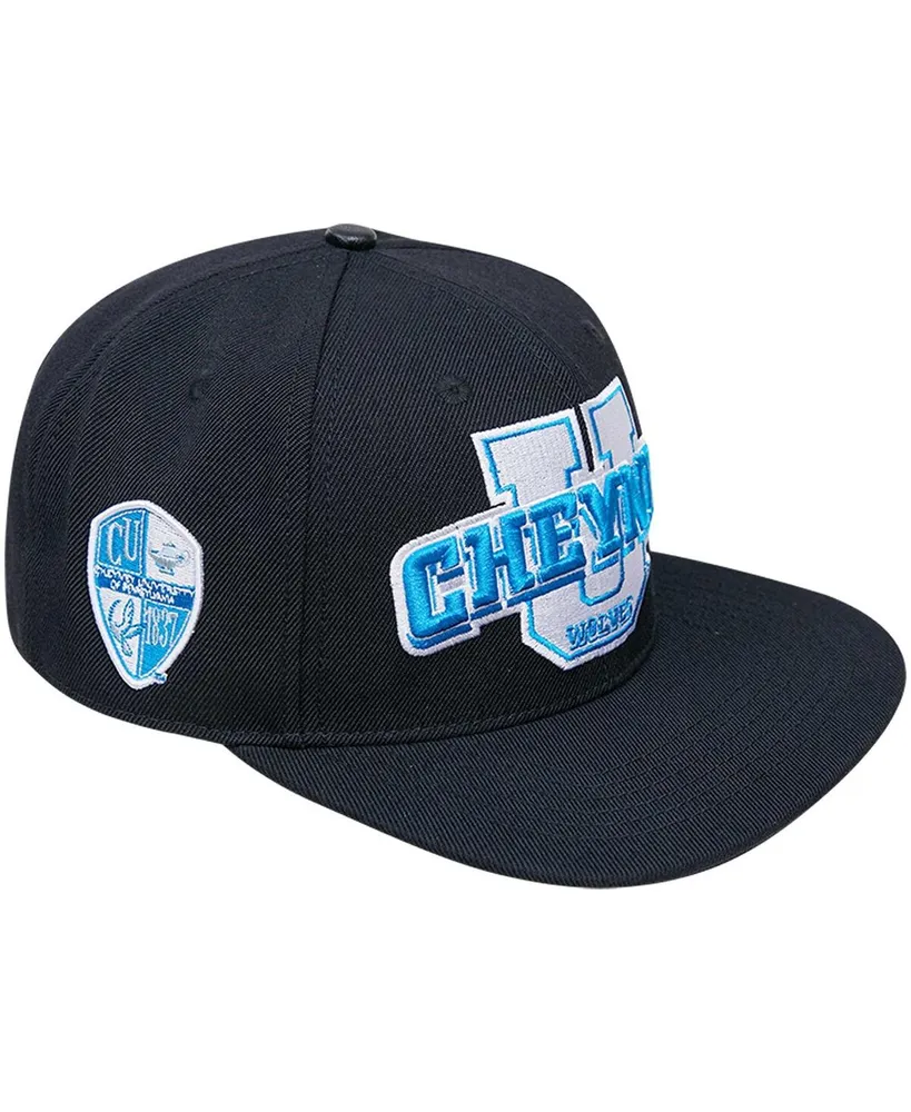 Men's Pro Standard Black Cheyney Wolves Arch Over Logo Evergreen Snapback Hat