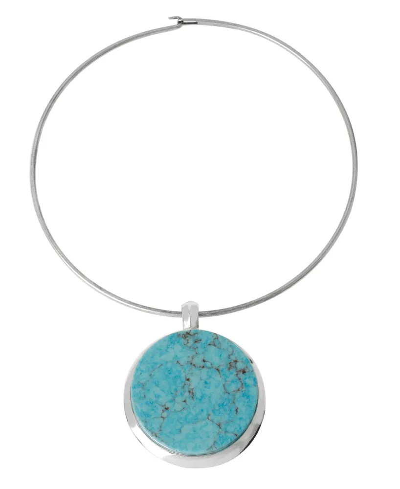 Robert Lee Morris Soho Turquoise Pendant Wire Necklace