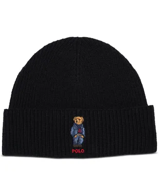 Polo Ralph Lauren Men's Embroidered Bear Cuff Hat