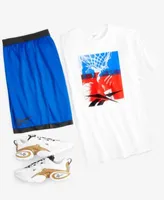 Reebok Mens Basketball Graphic T Shirt Shorts