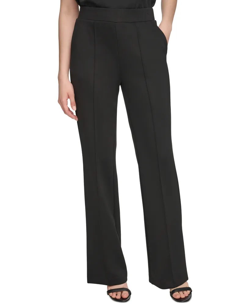 Calvin Klein CALVIN KLEIN Womens Black Tie Waist Jogger Cropped Pants Size:  XS