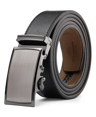 Mio Marino Men's Rimmed Imprinted Ratchet Belt