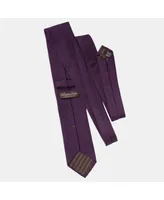 Plum - Silk Grenadine Tie for Men