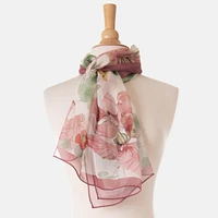 Elizabetta Monique - Long Sheer Silk Scarf for Women