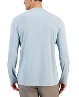 Alfani Alfatech Long Sleeve Crewneck T-Shirt, Created for Macy's