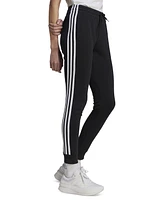 adidas Women's 3-Stripe Cotton Fleece Sweatpant Jogger