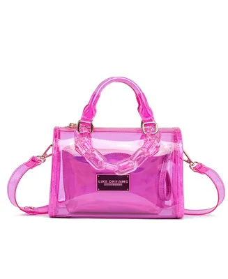 Like Dreams Crystal Mini Clear Hologram Crossbody