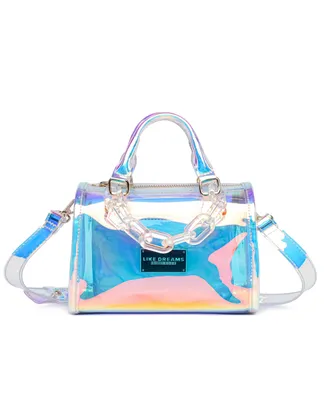 Like Dreams Crystal Mini Clear Hologram Crossbody