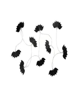 10-Count Warm White Led Halloween Bat Fairy Lights 4.25' with Copper Wire