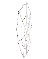 5' Lighted Spider in Web Halloween Decoration, Wire