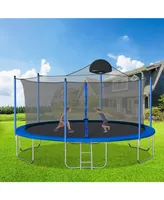 Simplie Fun 14FT Trampoline With Board+Metal