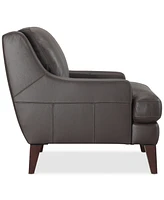 Collyn 34" Modern Leather Chair, Created for Macy's