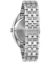 Bulova Men's Classic Jet Star Stainless Steel Bracelet Watch 40mm Gift Set