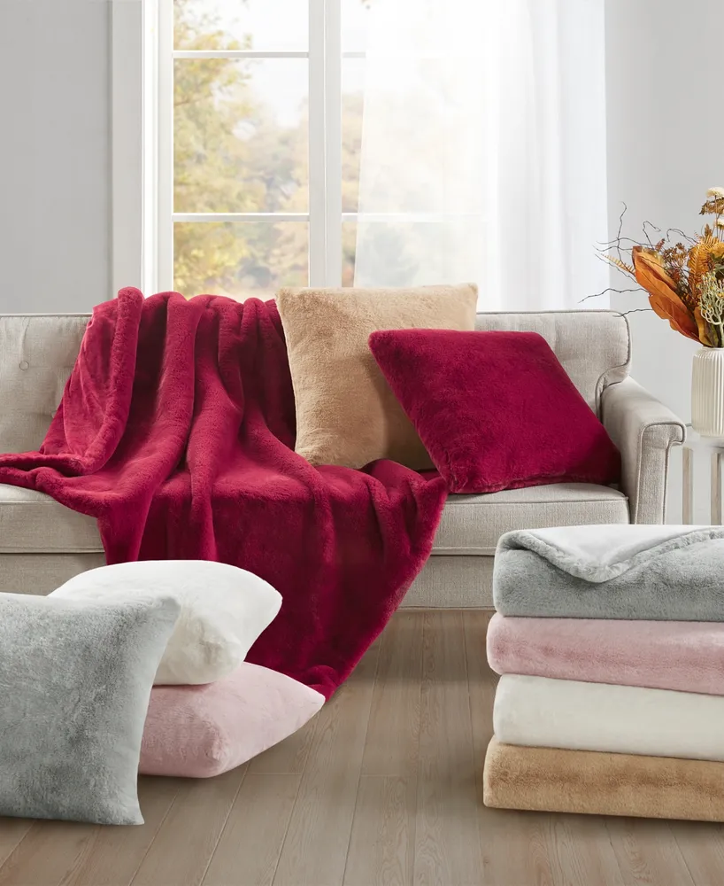 Charter Club Plush Faux Fur Throw, 50" x 60", Created for Macy's