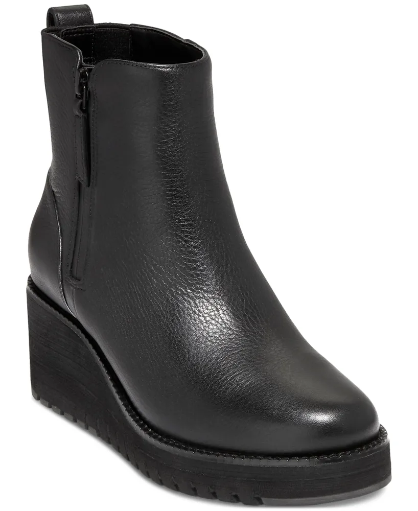 Cole Haan Women's Zerogrand City Wedge Side-Zip Booties