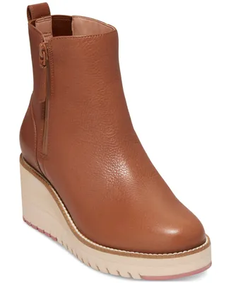 Cole Haan Women's Zerogrand City Wedge Side-Zip Booties