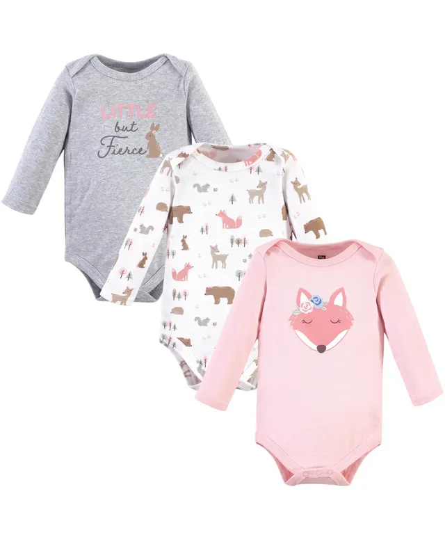 Hudson Baby Infant Girl Cotton Bodysuits, Udderly Adorable : Target