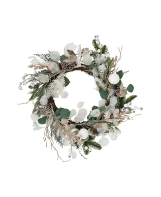 Sage Artificial Christmas Wreath 24" Unlit