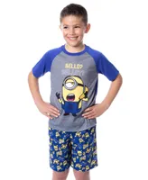Despicable Me Boys' Minions Bello? Raglan Kids Sleep Pajama Set
