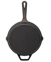 Smith and Clark Cast Iron 10" Open Fry Pan with Assist Handle