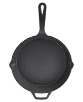 Smith and Clark Unlimited Cast Iron 12" Open Fry Pan with Assist Handle