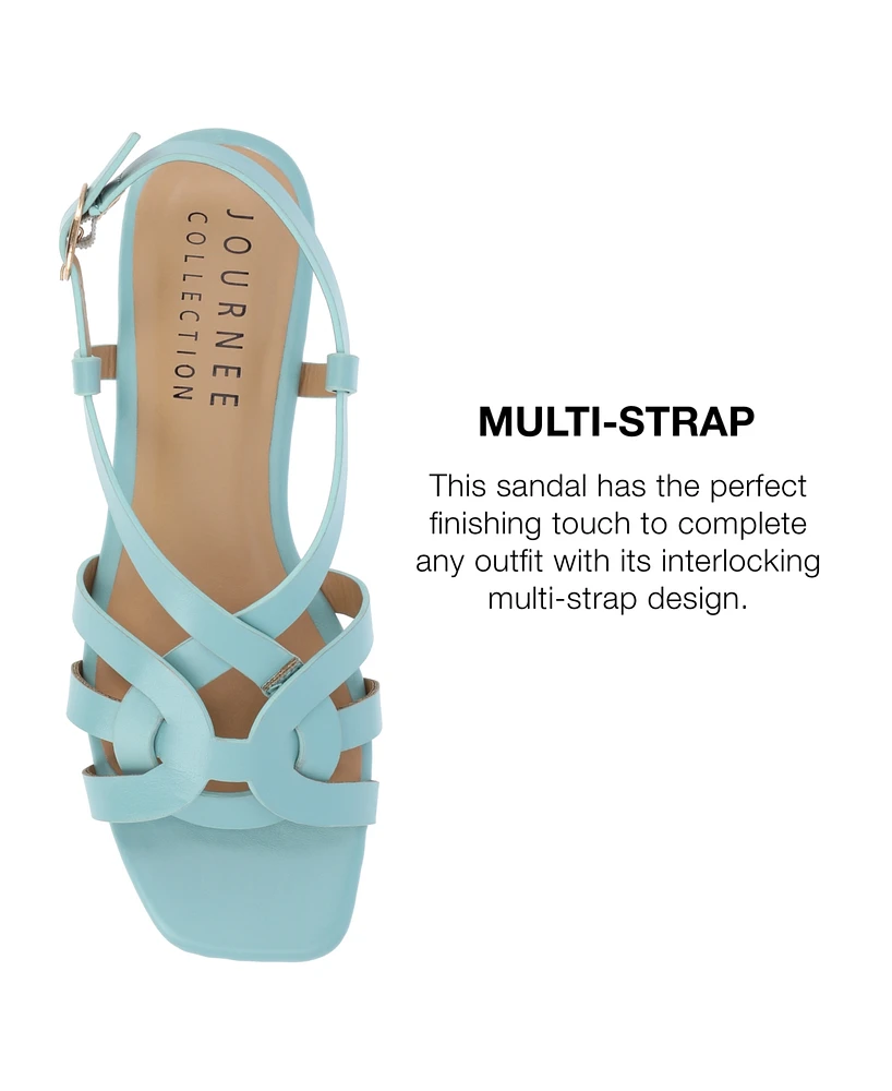 Journee Collection Women's Alorra Flat Sandals