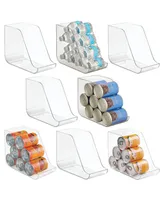 mDesign Plastic Beverage Can Storage Bin - 8 Pack