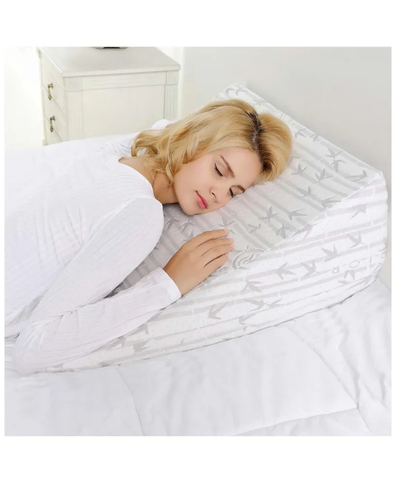 Superior Memory Foam Wedge Pillow with Removable Cover