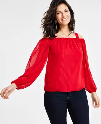 I.n.c. International Concepts Women's Off-The-Shoulder Blouse, Created for Macy's