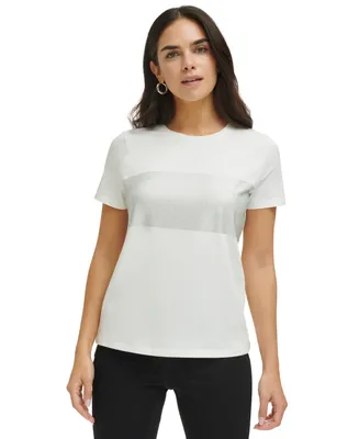 Calvin Klein Jeans Women's Cotton Park Slope Embroidered Graphic T-Shirt