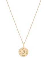 Audrey by Aurate Diamond Virgo Disc 18" Pendant Necklace (1/10 ct. t.w.) in Gold Vermeil, Created for Macy's